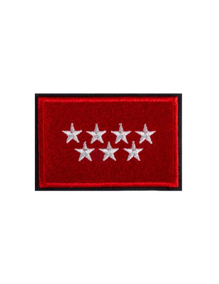 COMUNITY MADRID FLAG PATCH 7 X 5