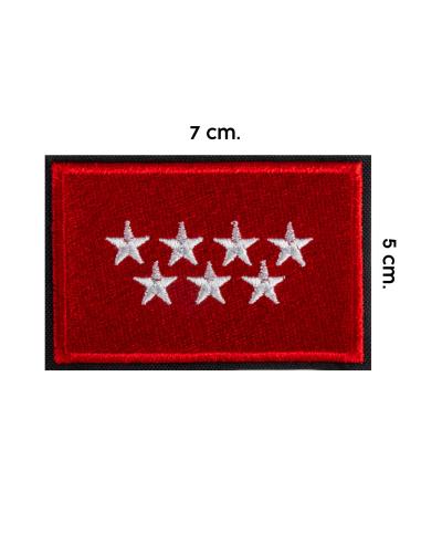 COMUNITY MADRID FLAG PATCH 7 X 5