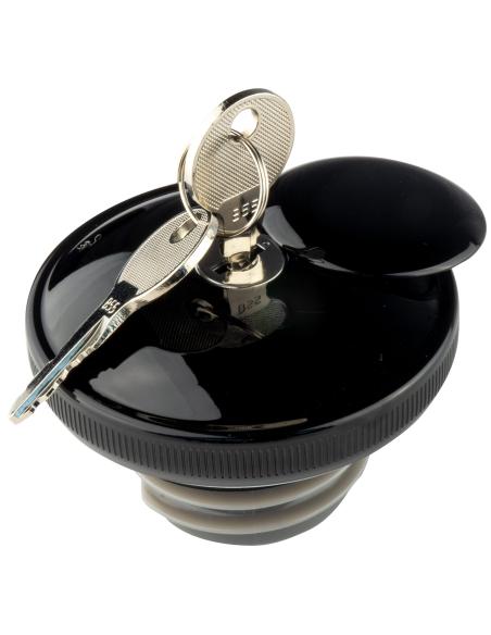 HARLEY SMOOTH GLOSSY BLACK CAP AVEC CLÉ
