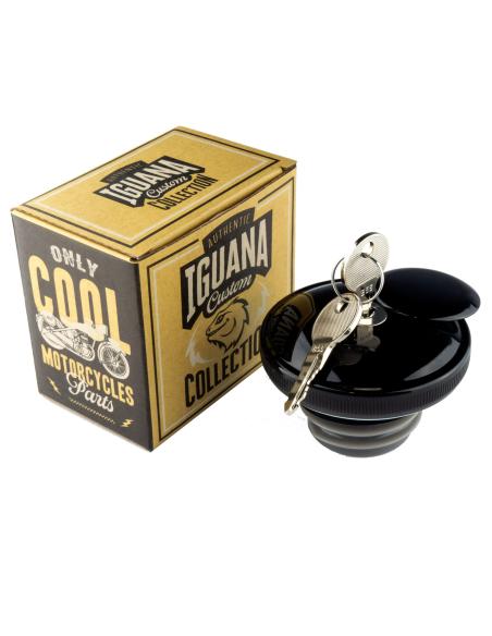 Comprar Tapon Liso Negro Brillo Para Harley Con Llave a precio de oferta