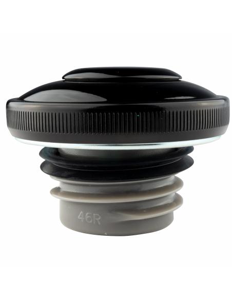 HARLEY SMOOTH GLOSSY BLACK CAP AVEC CLÉ