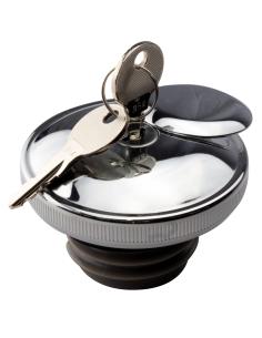 "CHROMED" LOCKABLE GAS CAPS