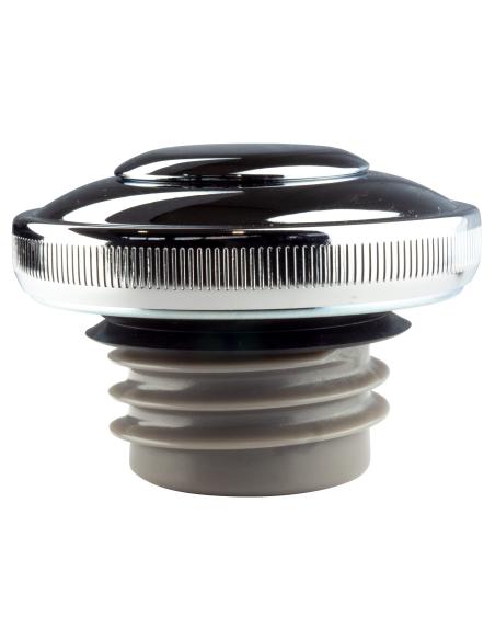 BOUCHON LISSE CHROMÉ POUR HARLEY AVEC CLÉ
