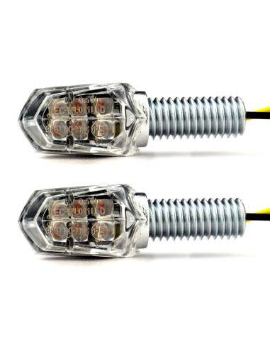 TURNSIGNAL SET LED TINY CHROMED E-MARK