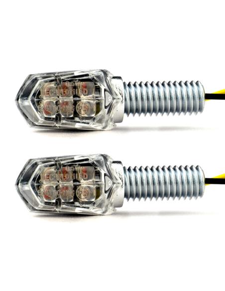 TURNSIGNAL SET LED TINY CHROMED E-MARK