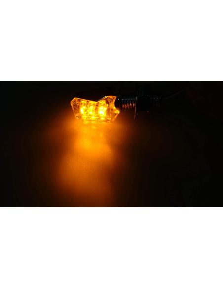 TURNSIGNAL SET LED TINY CHROMED E-MARK