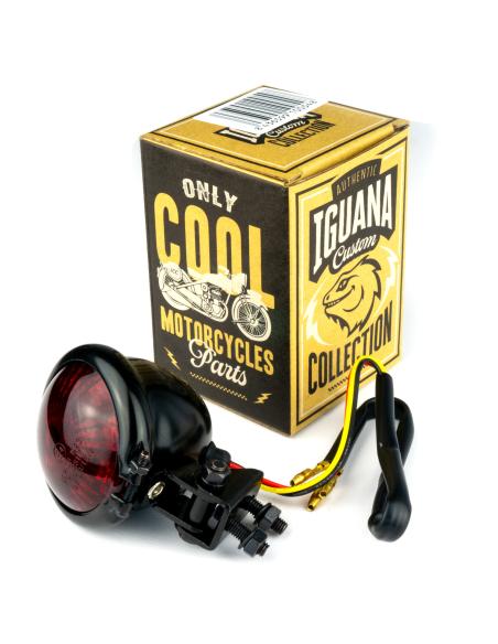 TAIL LAMP BLACK BATE STYLE HOMOLOGATED IGUANA CUSTOM PARTS