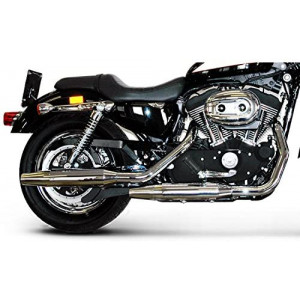 TERMINGNONI RAW STEEL EXHAUST TAILS FOR SPORTSTER FROM 2004 TO 2013