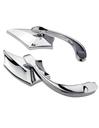 SPIKE-TYPE-APPROVED CHROMED MIRRORS-IGUANA CUSTOM PARTS