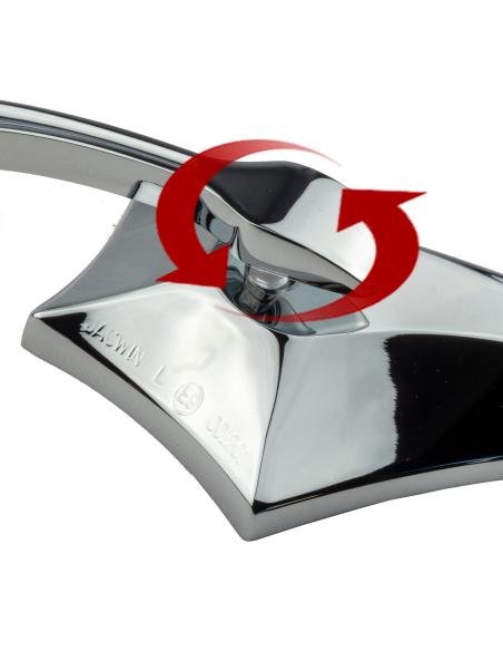 ESPELHOS CROMADOS DE ESPIGÃO - APROVADOS - IGUANA CUSTOM PARTS