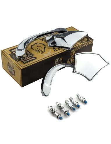 SPIKE-TYPE-APPROVED CHROMED MIRRORS-IGUANA CUSTOM PARTS