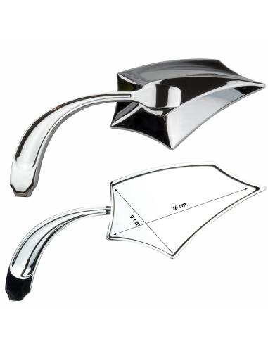 ESPELHOS CROMADOS DE ESPIGÃO - APROVADOS - IGUANA CUSTOM PARTS