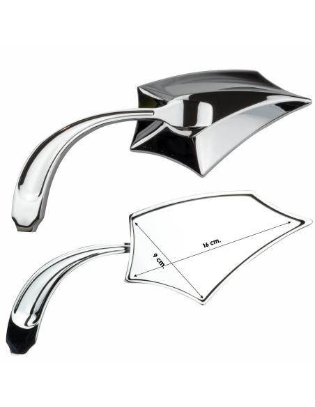 Comprar Espejos Cromados Spike - Homologados - Iguana Custom Parts a precio de oferta