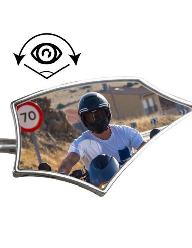 SPIKE-TYPE-APPROVED CHROMED MIRRORS-IGUANA CUSTOM PARTS