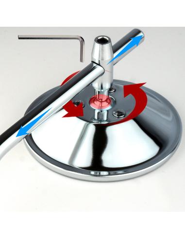 MIRROR ROUND CHROME E-MARK