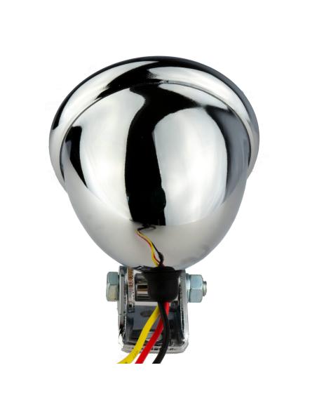 TAIL LIGHT CHROME BAT STYLE HOMOLOGATED IGUANA CUSTOM PARTS