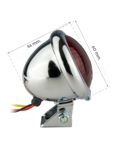 Comprar Piloto Trasero Cromado Bate Style Homologado Iguana Custom Parts a precio de oferta