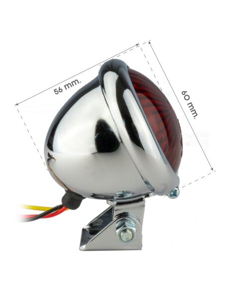 Comprar Piloto Trasero Cromado Bate Style Homologado Iguana Custom Parts a precio de oferta