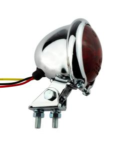 TAIL LIGHT CHROME BAT STYLE HOMOLOGATED IGUANA CUSTOM PARTS