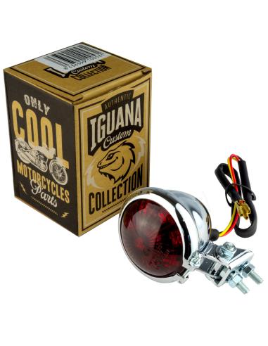 Comprar Piloto Trasero Cromado Bate Style Homologado Iguana Custom Parts a precio de oferta