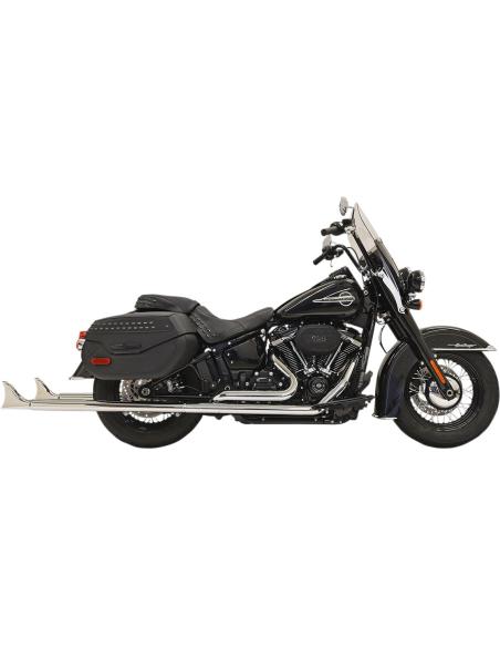 Comprar Escapes Bassani True Duals Cola De Pez 39" Con Baffles Softail Flhc Y Flde 2018-Up a precio de oferta