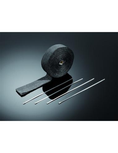FITA ANTI-TANQUE PRETA 15 MTS. + 4 FLANGES