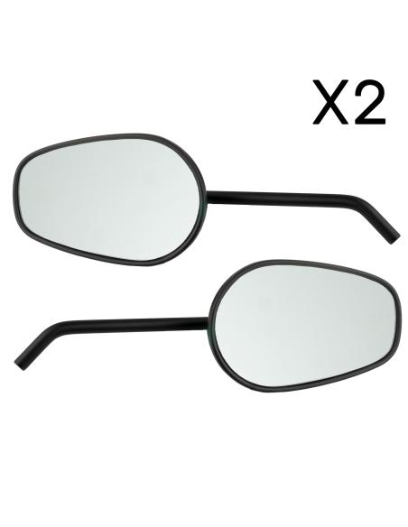 MIROIRS CLASSIQUES DE STYLE HD NOIR 2 PIÈCES - APPROUVÉ
