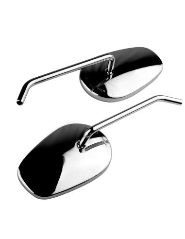 MIRRORS SET CLASSIC HD-STYLE CHROMED 2 PCS - E-MARK