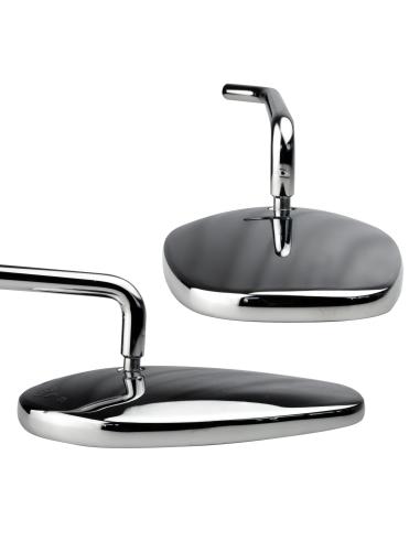 RÉTROVISEURS CHROMÉS CLASSIC HD-STYLE 2 PCS - HOMOLOGUÉS