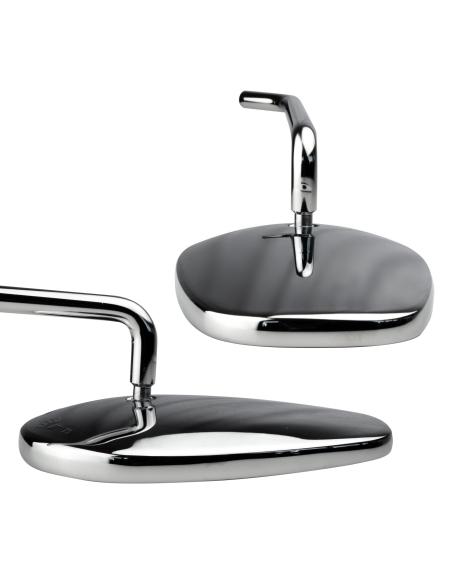 MIRRORS SET CLASSIC HD-STYLE CHROMED 2 PCS - E-MARK
