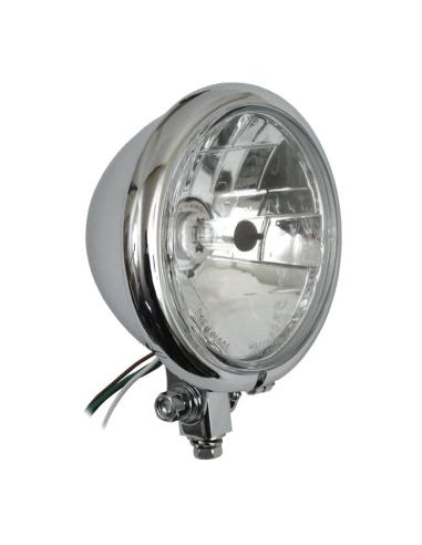 Comprar Faro Central Bate Cromado 5-3/4" Homologado Lente Prismica a precio de oferta