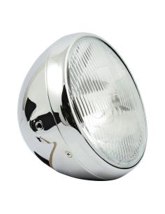 FAROL CENTRAL ESTILO BRITÂNICO CROMADO 7 POLEGADAS APROVADO