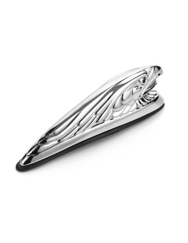 TÊTE D'AIGLE CHROMÉE POUR GARDE-BOUE 17 CM
