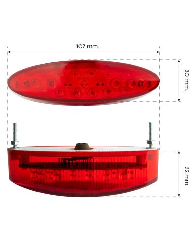 Comprar Piloto Led Rojo Ovalado Homologado a precio de oferta