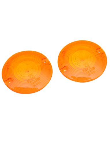 Par De Tulipas Ambar Aprovada Para Indicadores Flat Harley