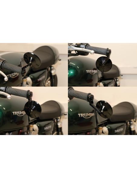 MONTANA 2 BLACK HANDLEBAR END MIRROR APPROVED