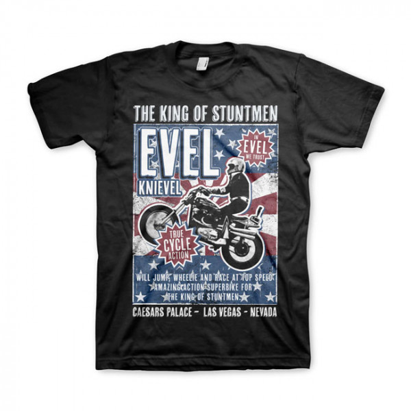 EVEL KNIEVEL POSTER T-SHIRT