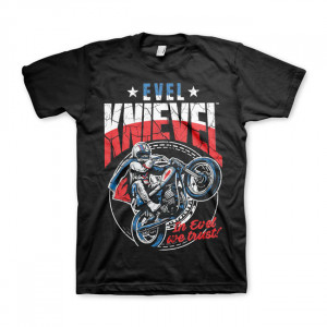 MAGLIETTA EVEL KNIEVEL WHEELIE NERA