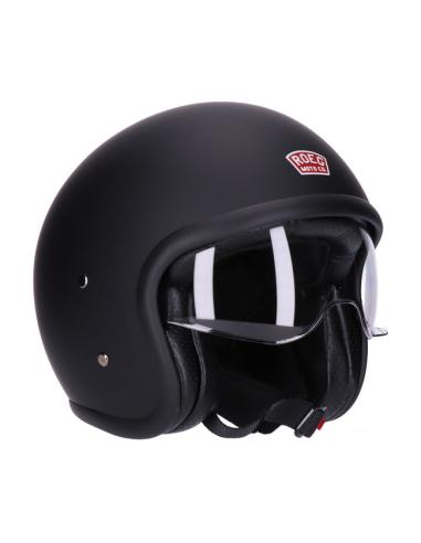 CAPACETE ROEG SUNDOWN PRETO MATT COM TELA INTERIOR