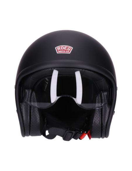 CAPACETE ROEG SUNDOWN PRETO MATT COM TELA INTERIOR