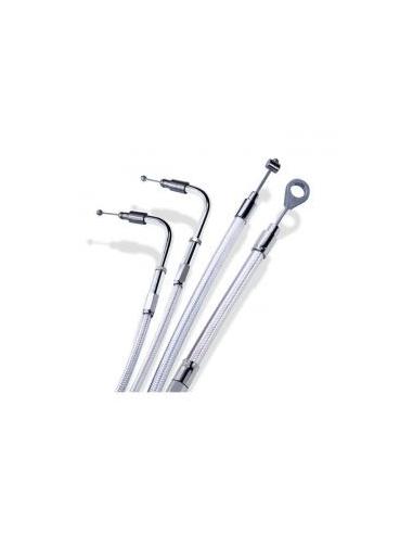 CABO DE RETORNO PRATA +2" HARLEY 96-21