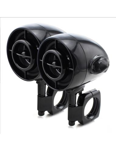 ALTIFALANTES PRETOS DE 3" PARA GUIADOR COM RÁDIO USB, BLUETOOTH E FM