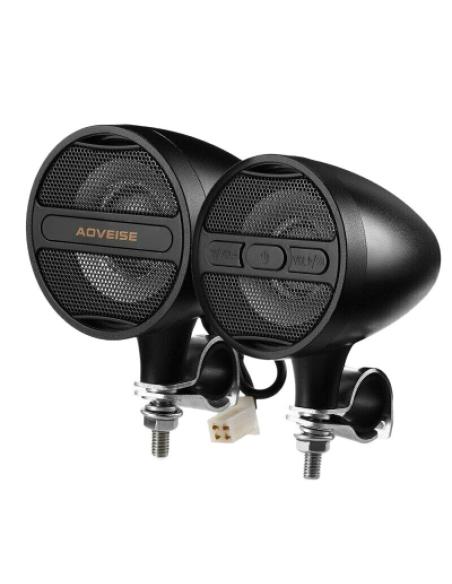 Comprar Altavoces Negros Para Manillar Con Usb, Bluetooth Y Radio Fm a precio de oferta