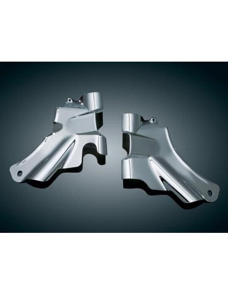 CAPUCHONS DE COL CHROMÉS POUR HD SOFTAIL '07 ET SUIVANTS