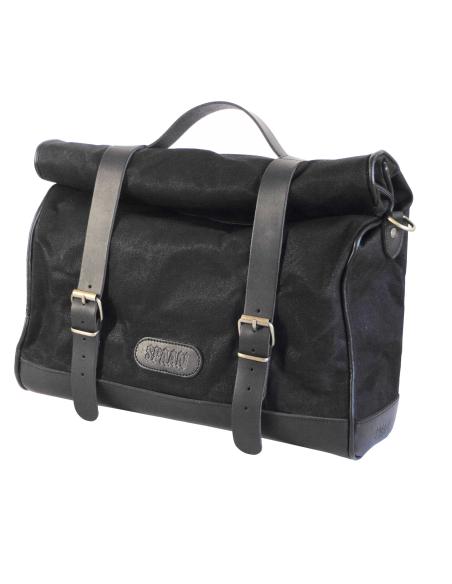 Comprar Alforja Vintage Algodon Negra 13 Litros Klickfix a precio de oferta