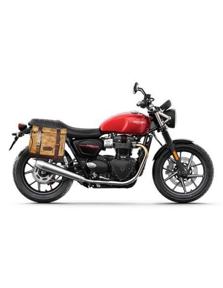 SACOCHE VINTAGE COTON SABLE 13 LITRES KLICKFIX