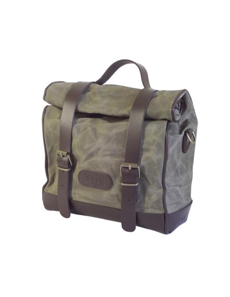Comprar Alforja Vintage Algodon Verde Militar 13 Litros Klickfix a precio de oferta
