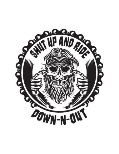 Acquista Adesivo Down-N-Out Shut Up And Ride a prezzo scontato