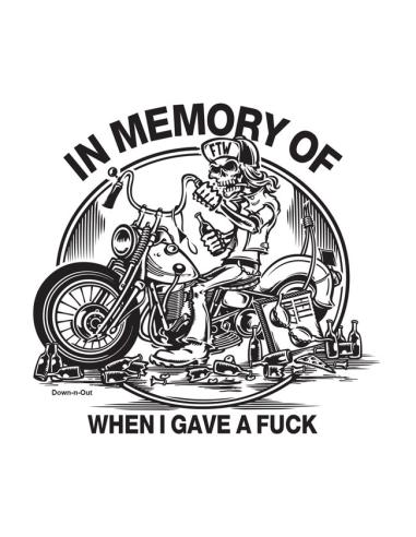 Acquista Adesivo Down-N-Out In Memory a prezzo scontato