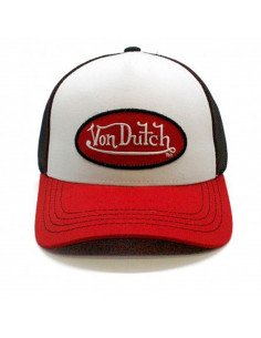 GORRA VON DUTCH BBR BLANCA ROJA Y NEGRA 2